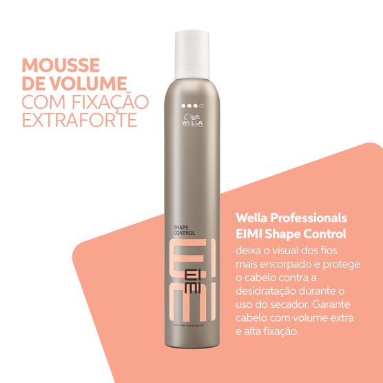 Mousse de Fixação Capilar Wella EIMI Shape Control